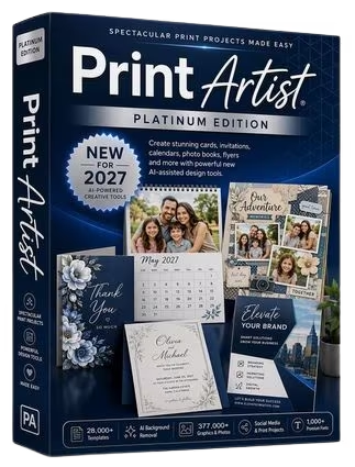 桌面出版与印刷创意软件Print Artist Platinum Edition 27.0.0.7-乐声音频-资源网