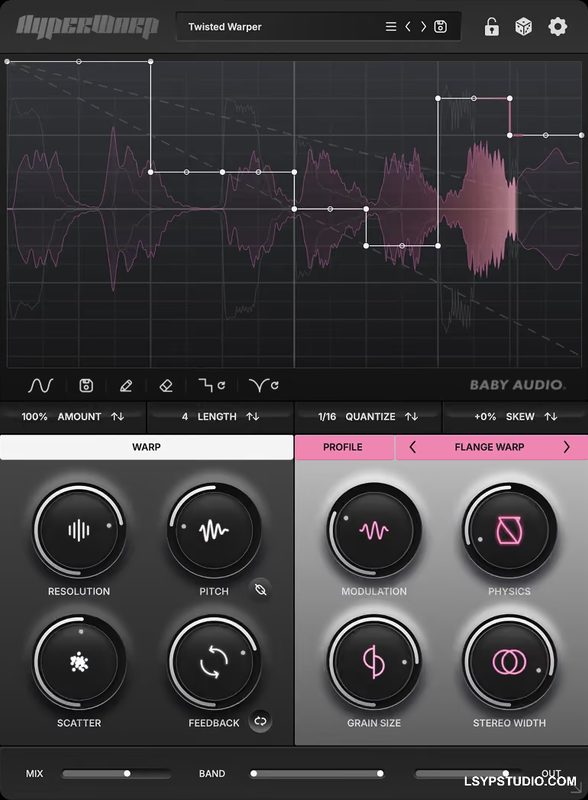 扭曲颗粒效果插件BABY Audio HyperWarp v1.0.1 [WiN]-乐声音频-资源网