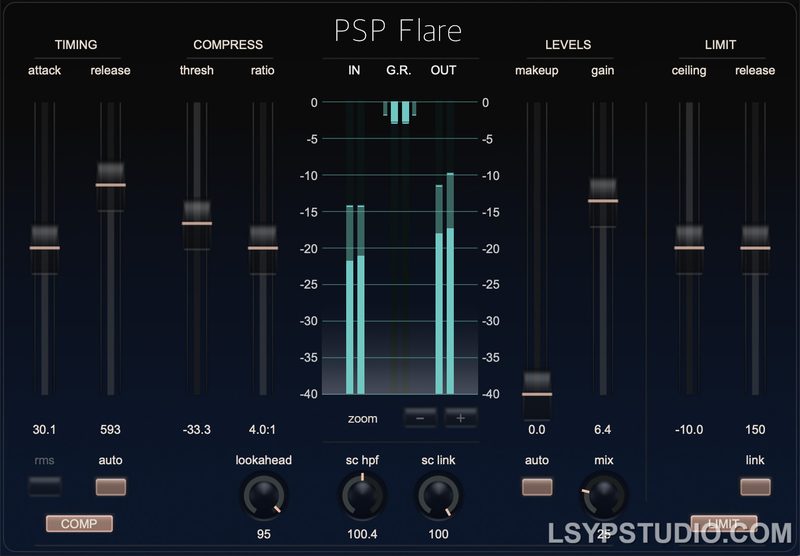 新型心理声学压缩器PSPaudioware PSP Flare v1.1.1 [WiN]-乐声音频-资源网
